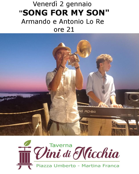 Friday Live in Taverna con il duo "Song for my son"