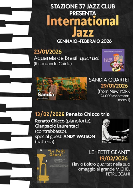 Programma jazz gennaio Febbraio