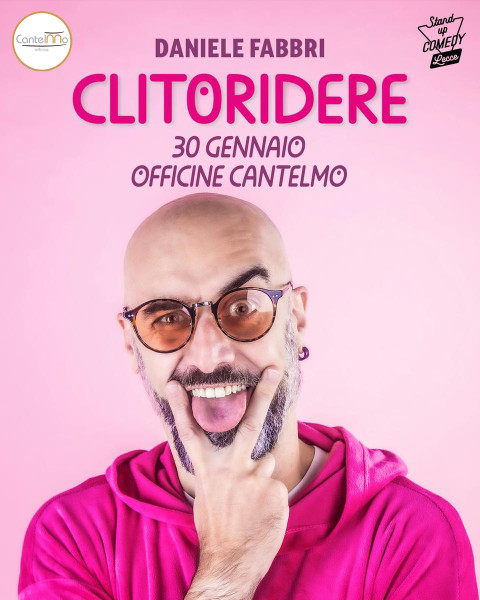 Daniele Fabbri in "Clitoridere" stand up comedy show a Lecce