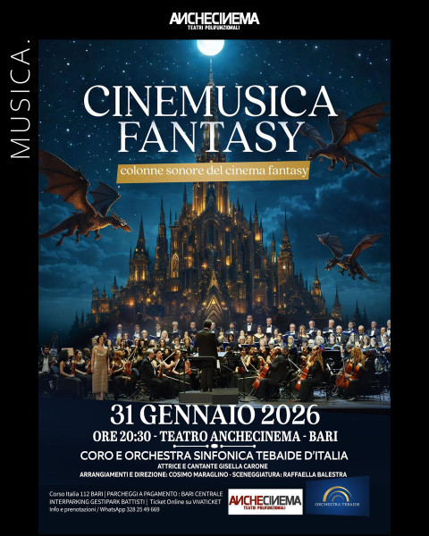 Cinemusica fantasy con l'Orchestra Sinfonica Tebaide d’Italia
