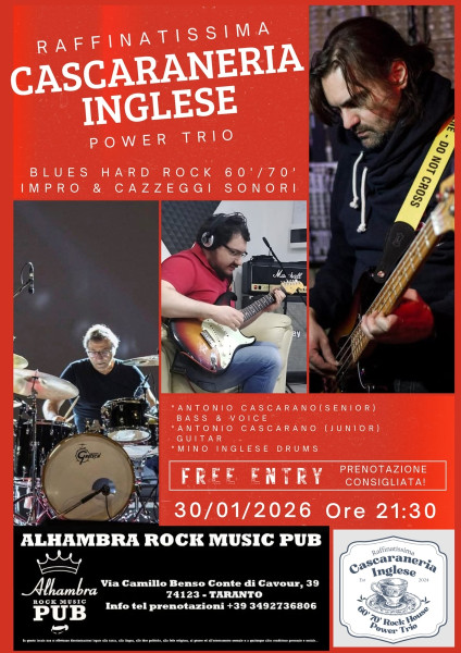 RAFFINATISSIMA CASCANERIA INGLESE  at ALHAMBRA ROCK MUSIC PUB