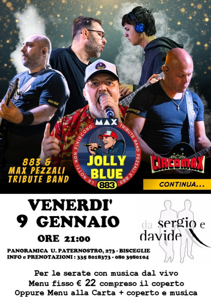 MAX PEZZALI & 883 live tribute con i JOLLY BLUE
