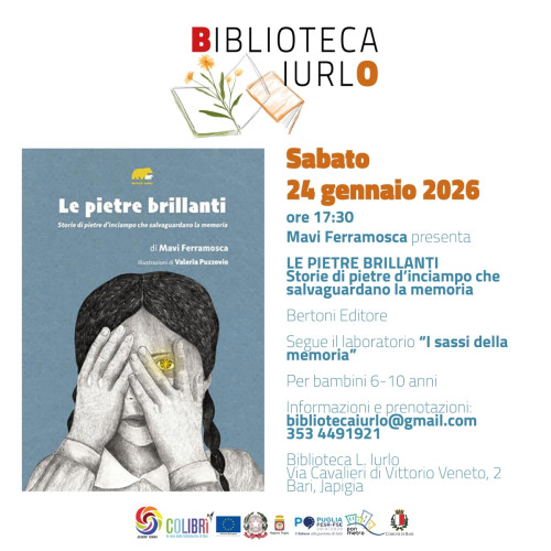 Presentazione libro Le pietre brillanti. Storie di pietre d’inciampo che salvaguardano la memoria