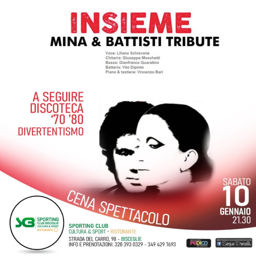 Insieme - Mina & Battisti tribute - cena spettacolo a Bisceglie