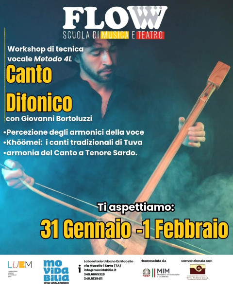 Workshop di Canto Difonico -Metodo 4L
