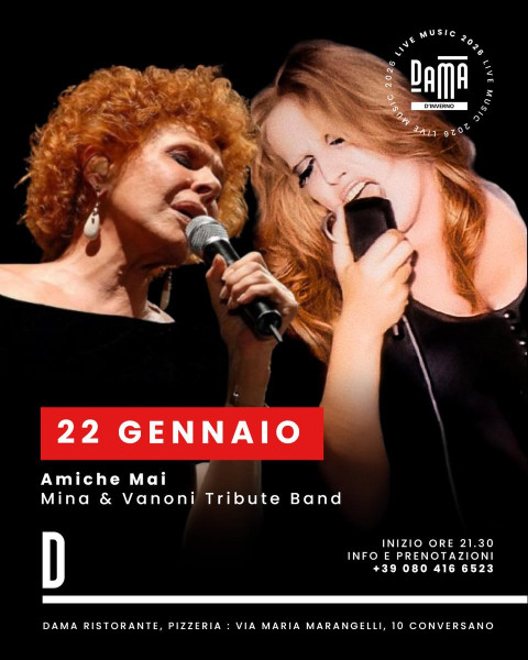 Amiche Mai - Vanoni e Mina tribute band live at Dama