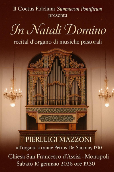 Concerto d'organo per celebrare il nuovo anno