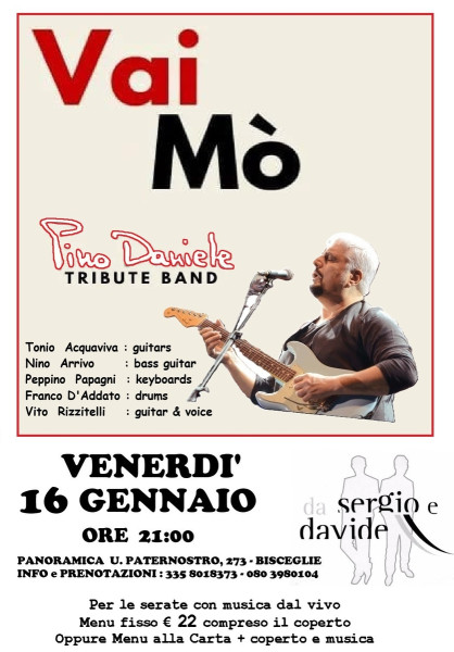 PINO DANIELE live tribute con i VAI MO'