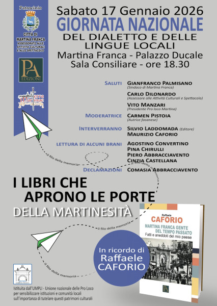 Associazione Terra Martinae - Incontro su Raffaele Caforio
