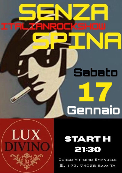 SENZASPINA LIVE AL LUX DIVINO
