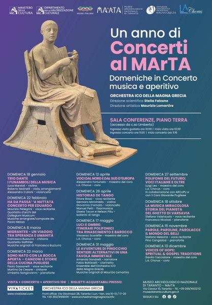Un anno di CONCERTI AL MArTA - Museo MArTA e Orchestra ICO della Magna Grecia