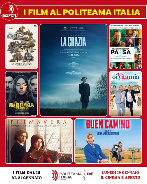 La Grazia, Buen Camino, No Other Choice e altri film