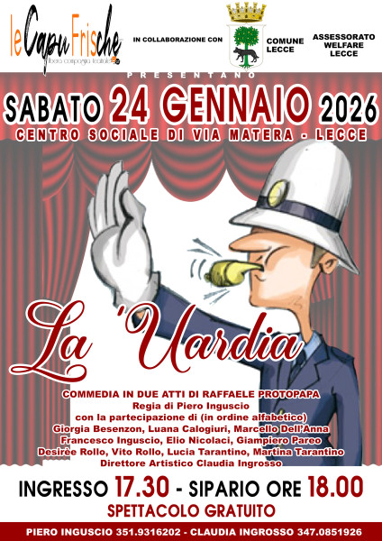 Le CapuFrische serata gratuita con "La 'Uardia"