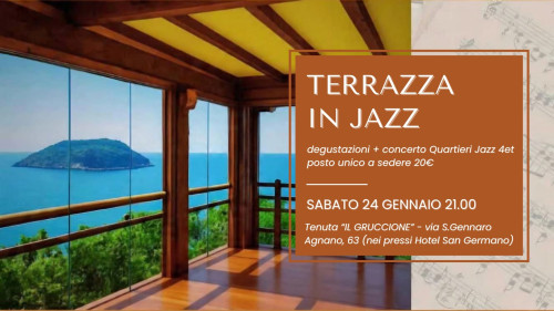 Terrazza in Jazz: Musica, Cibo e Vino sul golfo di Pozzuoli