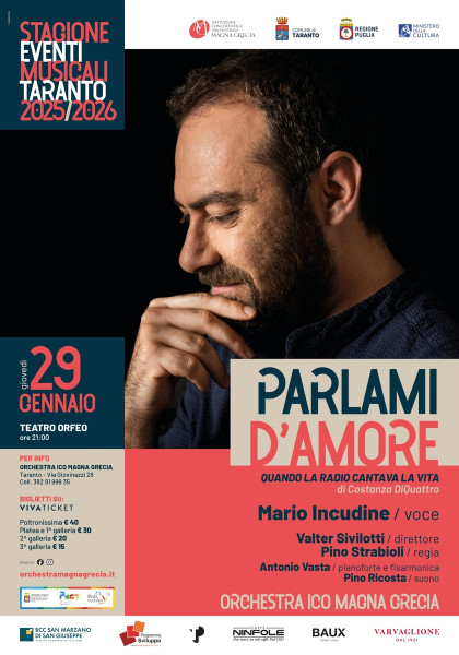 MARIO INCUDINE in PARLAMI D'AMORE
