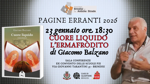 Pagine Erranti: Presentazione libro "Cuore liquido - l’Ermafrodito" di Giacomo Balzano