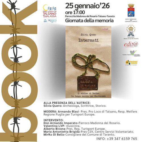 PRESENTAZIONE LIBRO INTERNATI  GIORNATA DELLA MEMORIA 2026