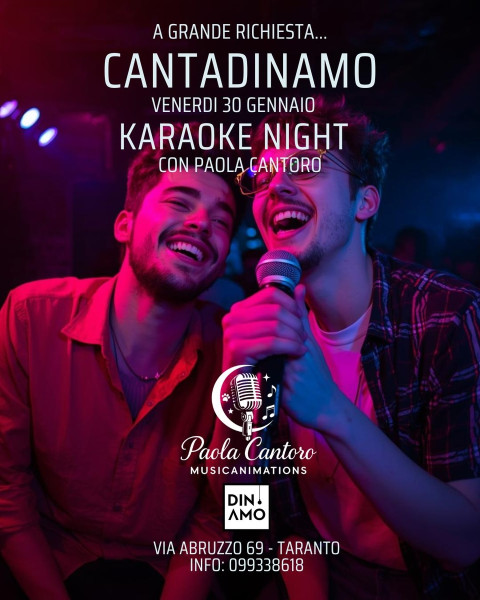 CantaDinamo - Karaoke Night con Paola Cantoro