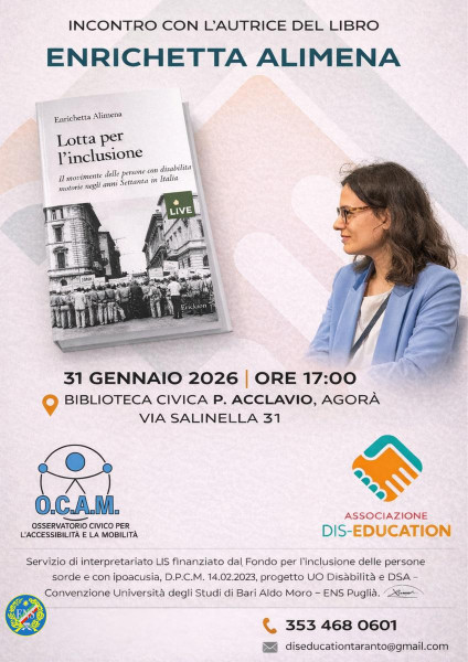 Presentazione libro "Lotta per l'inclusione" e l'OCAM