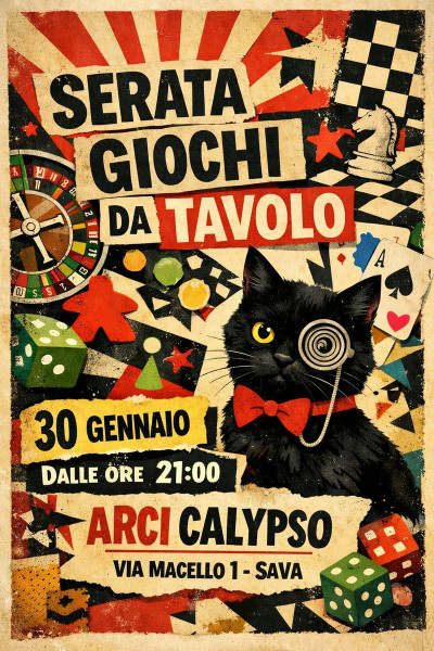 Serara giochi da tavolo in Casa Calypso