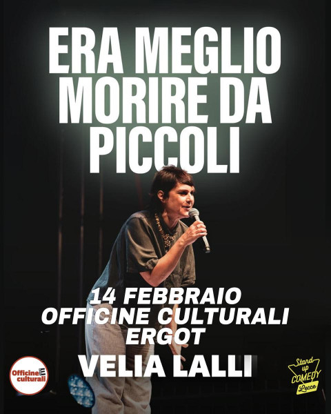 Velia Lalli in "Era meglio morire da piccoli" alle Officine Ergot di Lecce