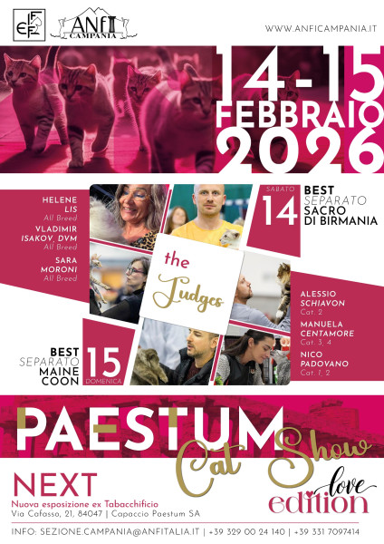 Paestum Cat Show – Love Edition 2026