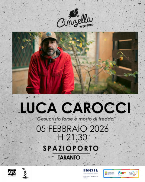 Luca Carocci in "Gesucristo forse è morto di freddo"