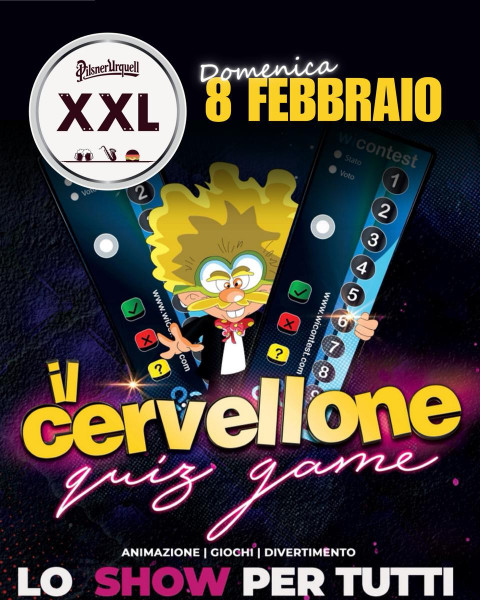 DOMENICA 8 FEBBRAIO  IL CERVELLONE QUIZ GAME