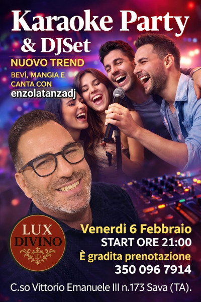 VENERDÌ KARAOKE PARTY A SAVA