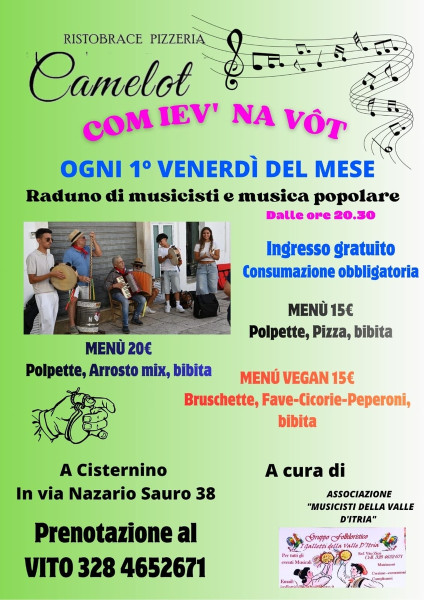 Pizzica e musica popolare al raduno di suonatori folk da Vito Zizzi