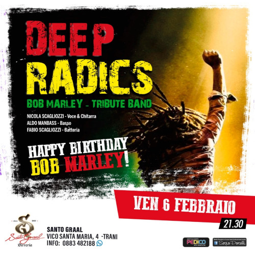 Happy birthday Bob Marley...Deep Radics live a Trani