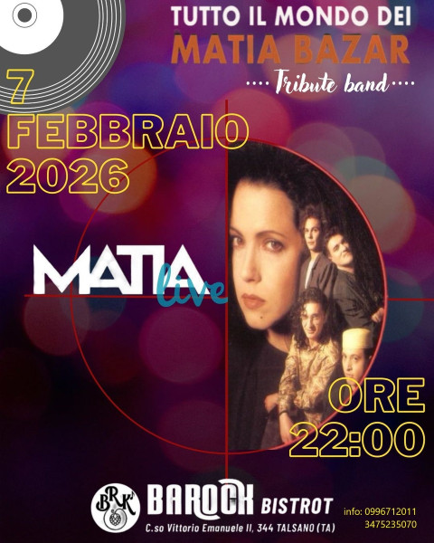 Matia Live in concerto