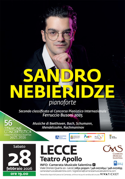 Sandro Nebieridze, pianoforte