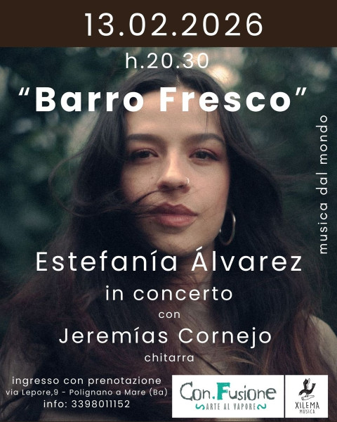 BARRO FRESCO - Estefanía Álvarez in concerto  e  Jeremías Cornejo (chitarra)