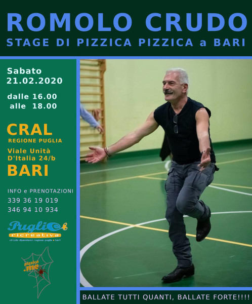 ROMOLO CRUDO: stage di pizzica pizzica