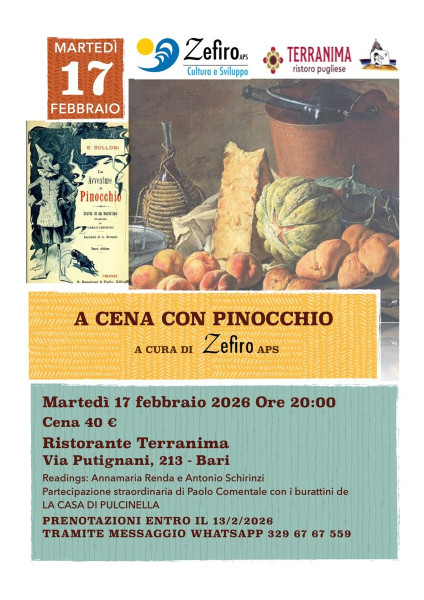 A cena con Pinocchio