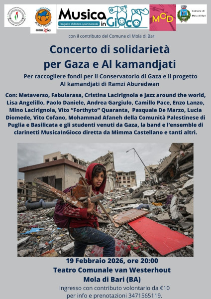 CONCERTO DI SOLIDARIETA' CON LA PALESTINA