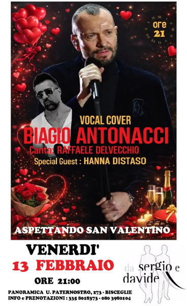 Biagio Antonacci live tribute aspettando SAN VALENTINO