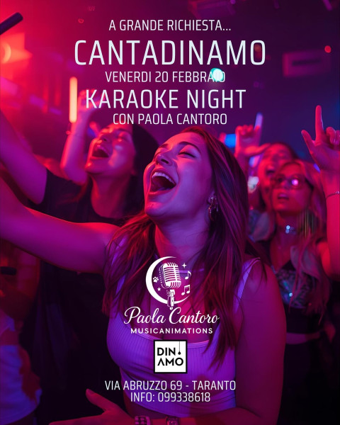 CantaDinamo - Karaoke Night con Paola Cantoro