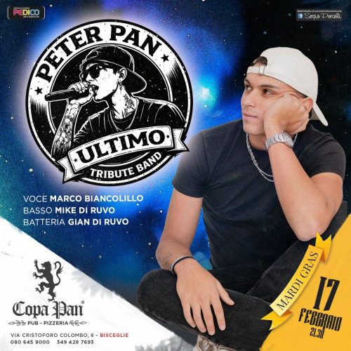 Peter Pan Ultimo tribute band live a Bisceglie Mardi Gras