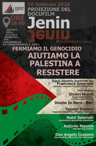 Fermiamo il genocidio. Aiutiamo la Palestina a Resistere