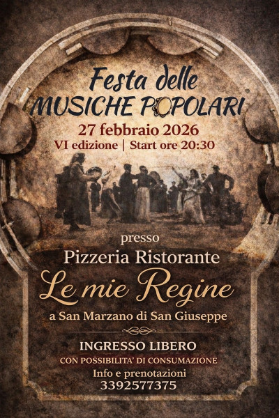 FESTA DELLE MUSICHE POPOLARI - VI edizione