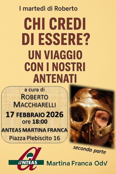 CHI CREDI DI ESSERE? Un viaggio con i nostri antenati
