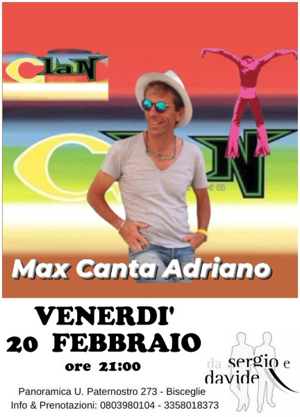 MAX canta ADRIANO