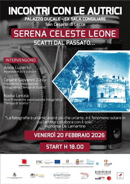 "Gli Scatti dal passato" di Serena Celeste Leone in un incontro a San Cesario di Lecce