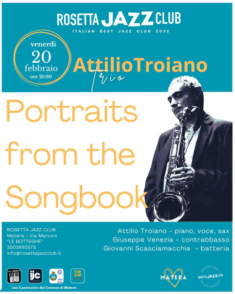 Attilio Troiano trio "Portraits from the Songook"