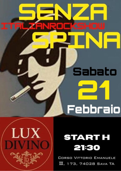 SENZASPINA LIVE AL LUX DIVINO