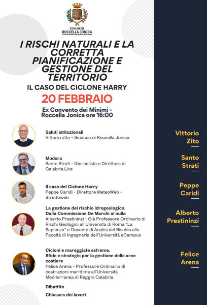 Il Ciclone Harry al centro di un dibattito tecnico-scientifico