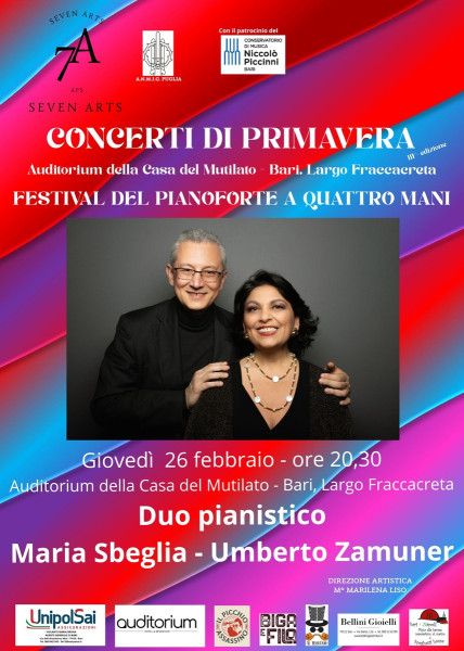 Capolavori a quattro mani per i "Concerti di Primavera"