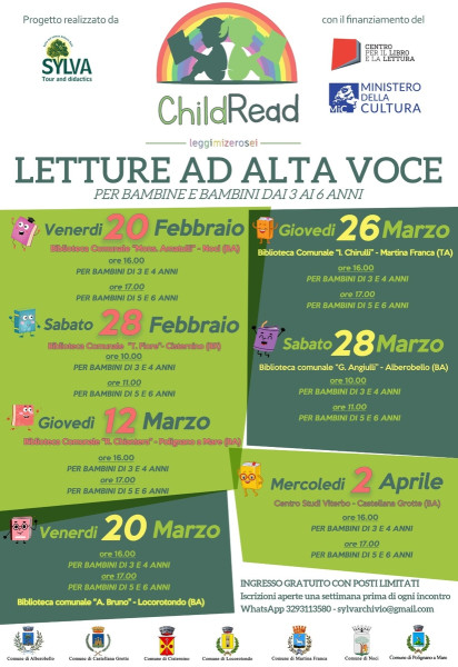 Childread - letture ad alta voce per bambini da 3 a 6 anni